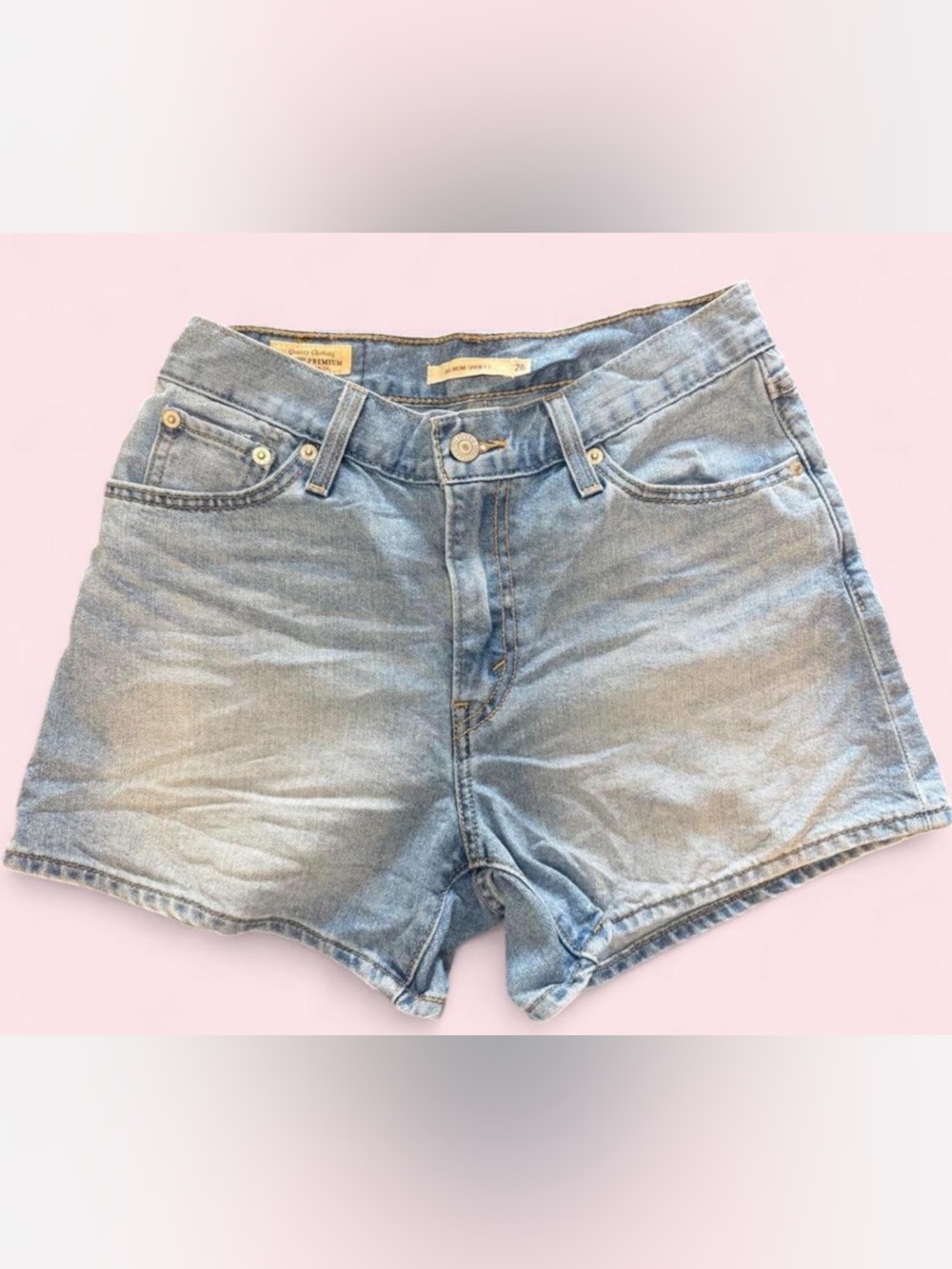 Levi's Light Blue Denim High-Rise Women's Shorts
